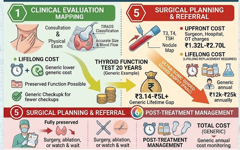 A complementary medical infographic for thyroid nodule care in Pune