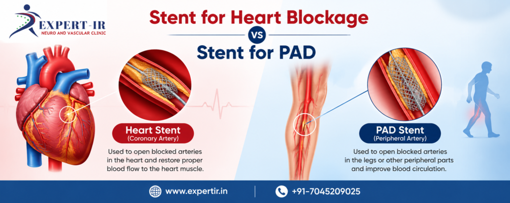 Heart Stent vs PAD Stent Comparison